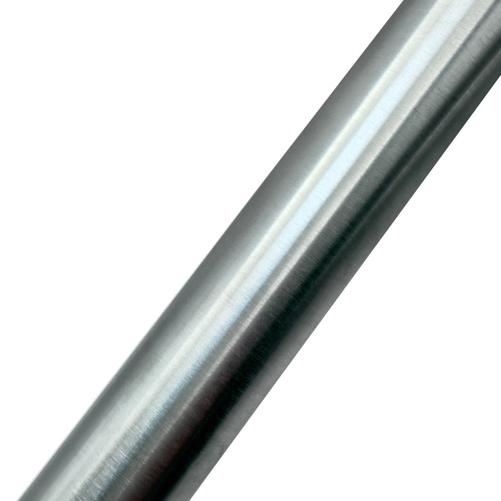 28.5mm x 1.6mm (1 1/8" x 16swg) Brushed Polished Aluminium Round Tube